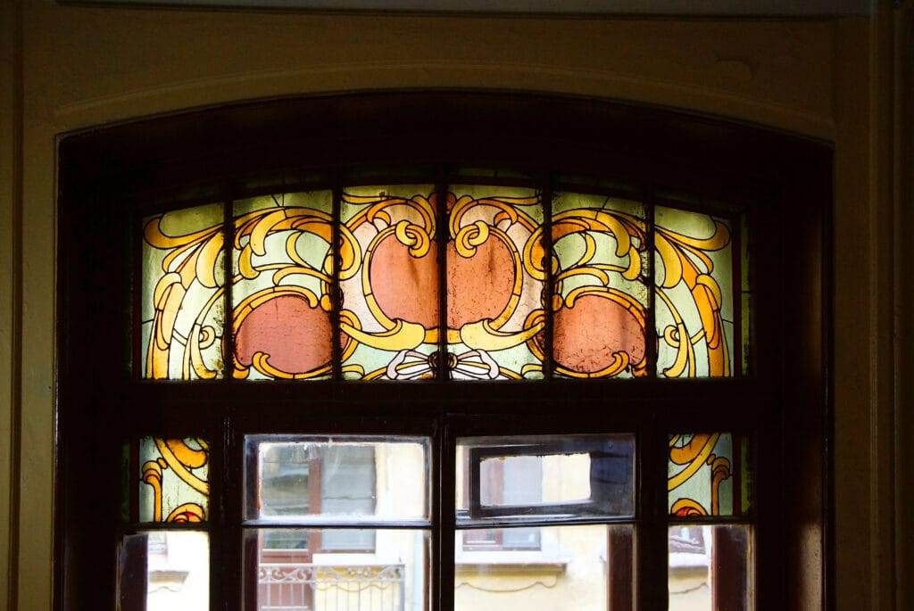 Glas in lood voorzetraam