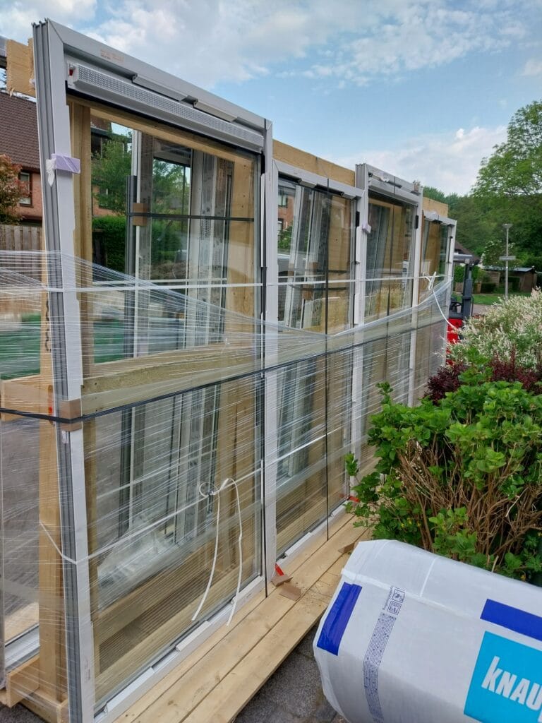 Kosten heel huis, kozijnen voor de aanbouw