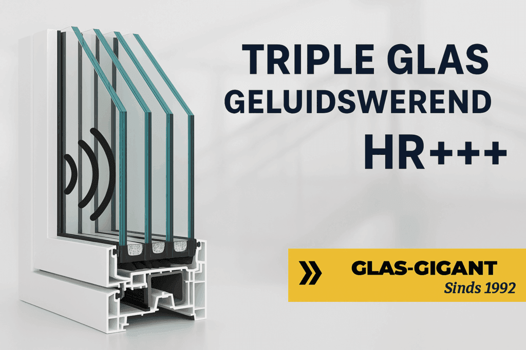 Glaszettersbedrijf Triple glas geluidswerend Glas Gigant