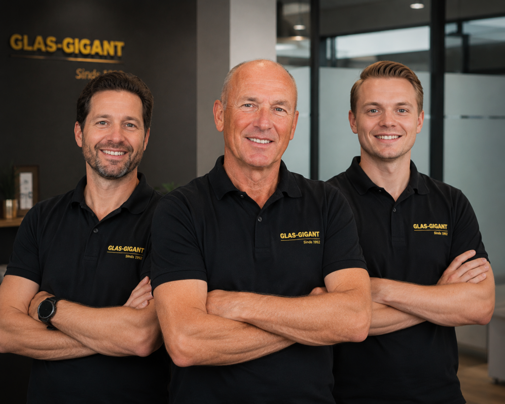 Glaszettersbedrijf Team van Glas Gigant